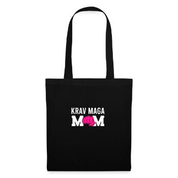 Krav Maga – Martial Art Vintage Combat Sprüche - Stoffbeutel - Schwarz - Vorne