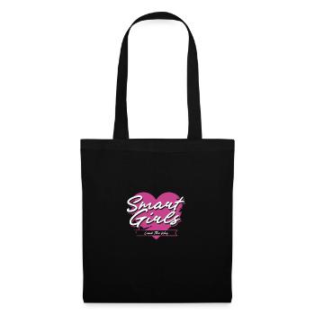 Smart Girls Lead The Way Heart Design - Tote Bag - black - Front