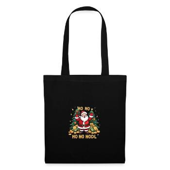 Je le fais pour le Ho Ho HODL BTC - Sac en tissu - noir - Devant