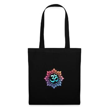 Om Mandala Spirituelles Zen Yoga Buddhistische - Stoffbeutel - Schwarz - Vorne
