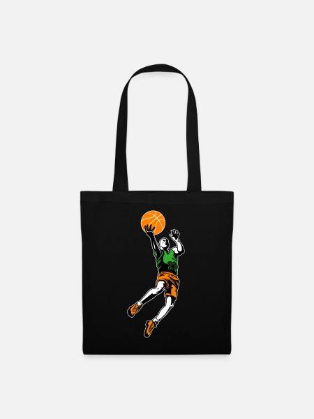 Basketball, Basketball und Basketball - Stoffbeutel - Schwarz