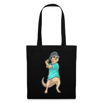 Sport de raquette de tennis de tennis à suricate - Sac en tissu - noir - Devant