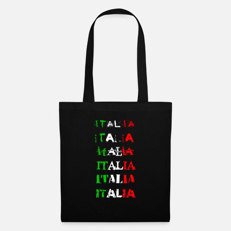 italia - Stoffbeutel - Schwarz