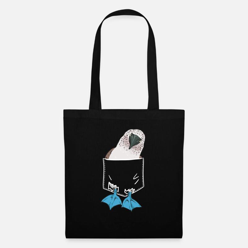 Blaufußtölpel Blue-footed Booby Seevogel - Stoffbeutel - Schwarz