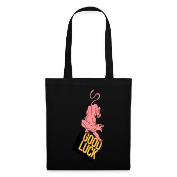 GOOD LUCK | Retro | Vintage | Design - Stoffbeutel - Schwarz - Vorne