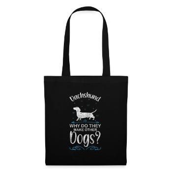 Teckel, Chien, Chasseur, Chien De Chasse - Sac en tissu - noir - Devant