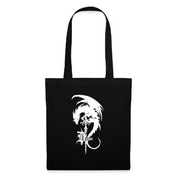 Dragon on Sword – Epic Fantasy Design - Tote Bag - black - Front