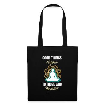 Meditation, Zen Yoga and Pilates - Tote Bag - black - Front