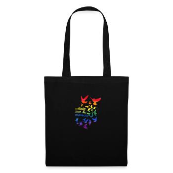 miłość jest miłością,,taube,graffiti,regenbogen - Tote Bag - black - Front