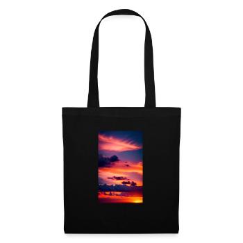 Sonnenuntergang - Stoffbeutel - Schwarz - Vorne