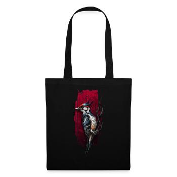 Vibrant Woodpecker bird - Tote Bag - black - Front
