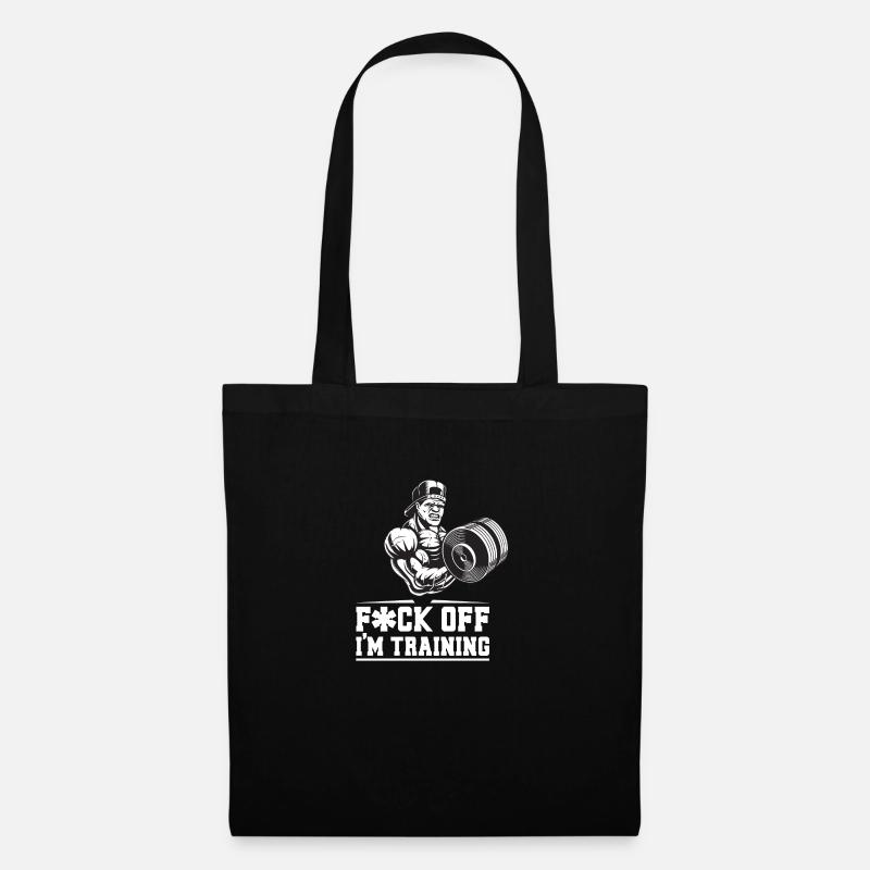 I’m training - Stoffbeutel - Schwarz