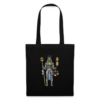 Anubis Mythologie égyptienne Dieu - Sac en tissu - noir - Devant
