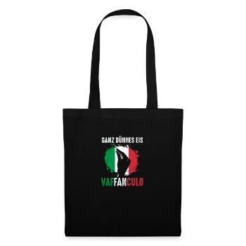Italien Italiener Vaffanculo - Stoffbeutel - Schwarz - Vorne