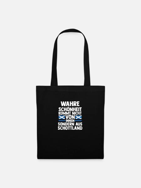 Schotten Schottisch Schottland - Stoffbeutel - Schwarz