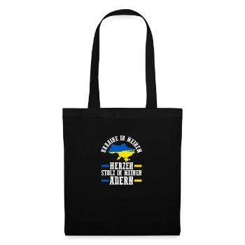 Ukrainer Ukraine - Stoffbeutel - Schwarz - Vorne