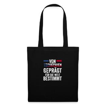 Tchèques République tchèque - Sac en tissu - noir - Devant