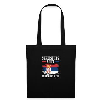 Serbe Serbe Allemagne Serbie - Sac en tissu - noir - Devant