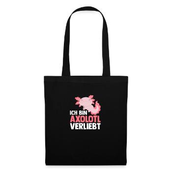 Axolotl - Stoffbeutel - Schwarz - Vorne