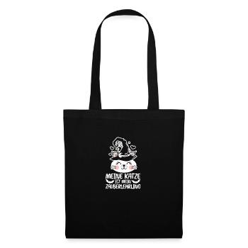 Cat Witch Halloween Costume Halloween - Tote Bag - black - Front