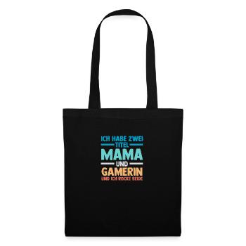 Mom Gamer Gamer Gaming Mom - Tote Bag - black - Front
