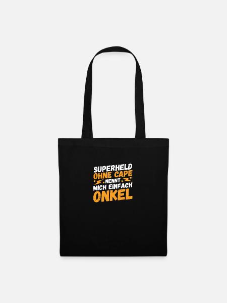 Onkel - Stoffbeutel - Schwarz