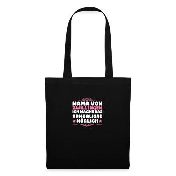 Mom of twins - Tote Bag - black - Front