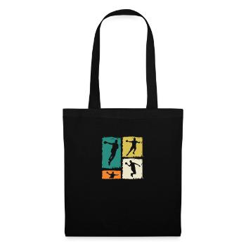 Joueurs de handball Handball - Sac en tissu - noir - Devant