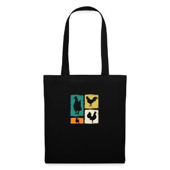 Chicken Rooster - Tote Bag - black - Front