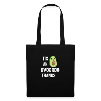 Avocado Fruchtig Vintage Vegane Sprüche - Stoffbeutel - Schwarz - Vorne