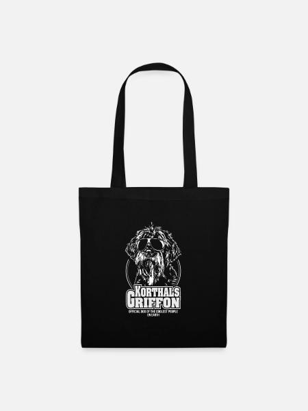 KORTHALS GRIFFON coolest people Hunde Wilsigns - Stoffbeutel - Schwarz
