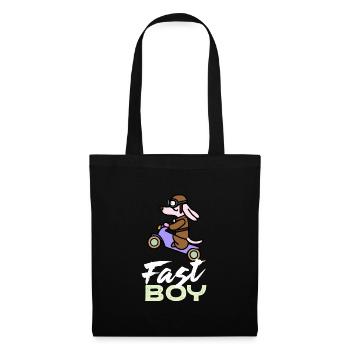 Fast Boy Dachshund Dog Gift Wiener Dog - Tote Bag - black - Front