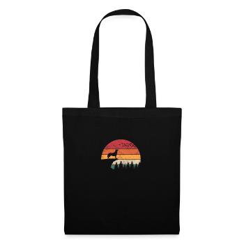 Sibérien Husky Chien Husky Propriétaire - Sac en tissu - noir - Devant