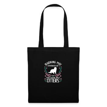 Otter Outfit Seeotter Liebhaber - Stoffbeutel - Schwarz - Vorne