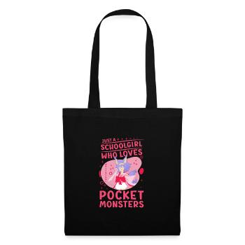 Cute Japanese Manga Women Girls Gift Otaku Kawaii - Stoffbeutel - Schwarz - Vorne