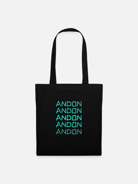 Andon - Stoffbeutel - Schwarz