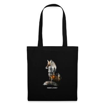 Protéger Renard, Forêt, Animal, Nature - Sac en tissu - noir - Devant