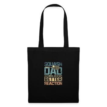 Cool squash dad better reaction - Stoffbeutel - Schwarz - Vorne