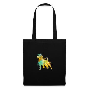 Colorful Splash Art Dog Lover Beagle - Sac en tissu - noir - Devant