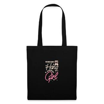 Just want to hang with my pug girl - Tote Bag - black - Front