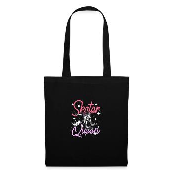 Girl Skater Queen - Tote Bag - black - Front