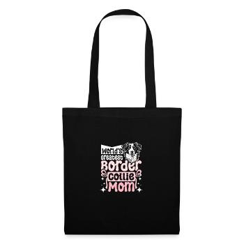 Mothers day world's greatest border collie mom - Stoffbeutel - Schwarz - Vorne