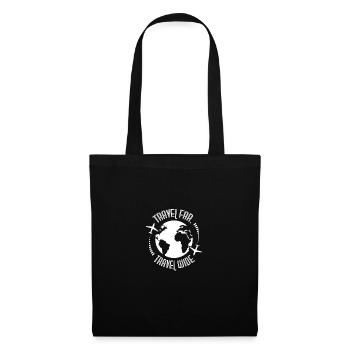Travel Far Travel Wide - Tote Bag - black - Front
