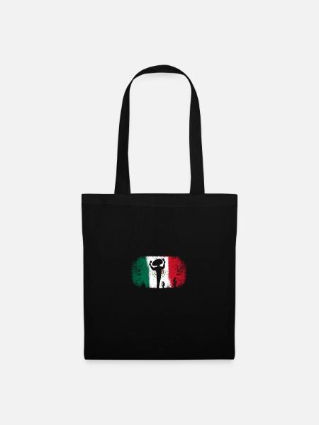 Mexican Flag Maracas Player - Stoffbeutel - Schwarz
