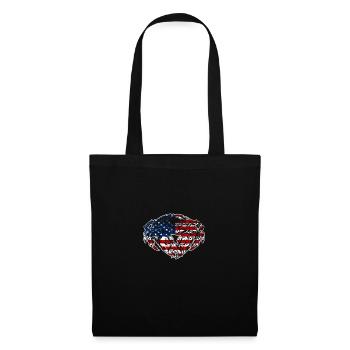 Usa American flag 4th of July Crabbing - Tote Bag - black - Front