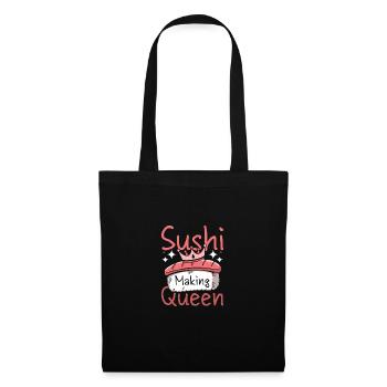 Sushi making queen - Stoffbeutel - Schwarz - Vorne