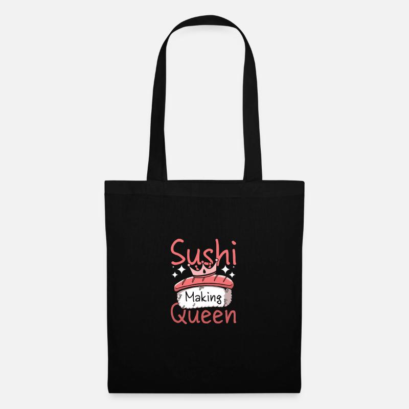 Sushi making queen - Tote Bag - black