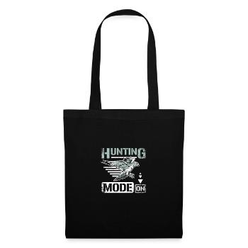 Mode chasse sur fauconnier - Sac en tissu - noir - Devant