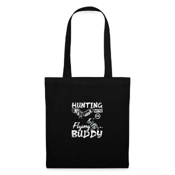 Hunting with my flying buddy Falconer - Tote Bag - black - Front
