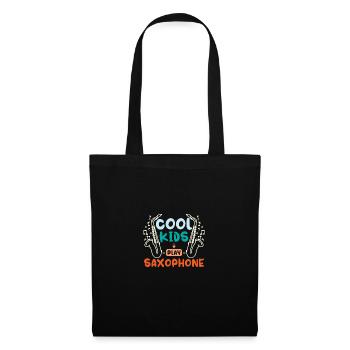 Children cool kids play saxophone - Tote Bag - black - Front